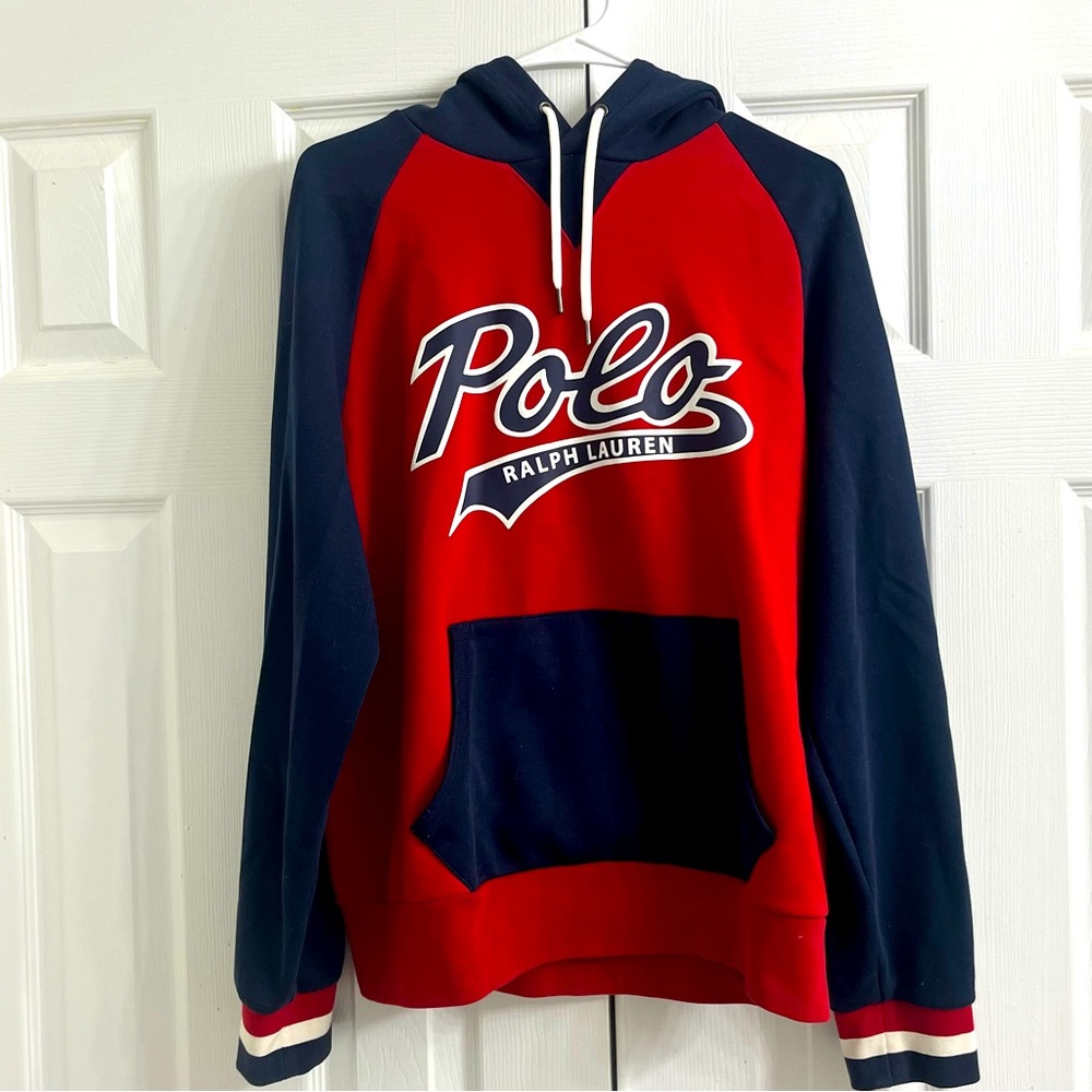 Ralph Lauren Blue Label Red and Navy Hoodie
